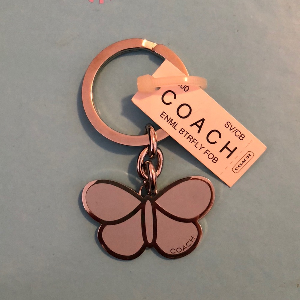 Coach Butterfly Keychain
